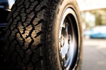 black and silver car wheel