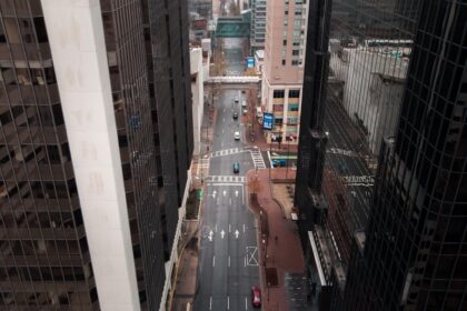 aerial photography of streett