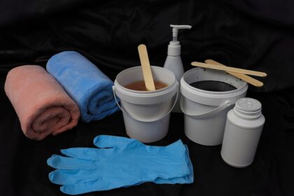 Waxing supplies are ready for use