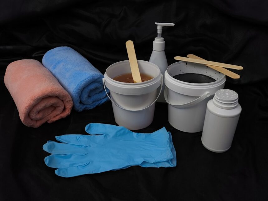 Waxing supplies are ready for use