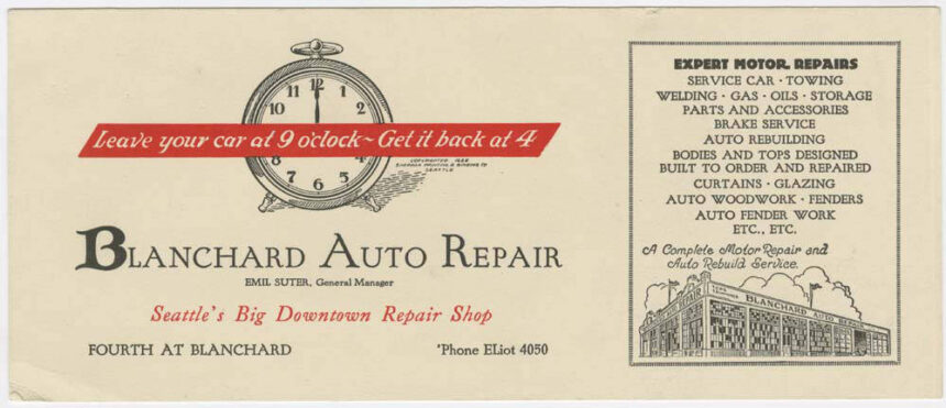 Blanchard Auto Repair advertisement, circa 1925 (MOHAI 11923).jpg